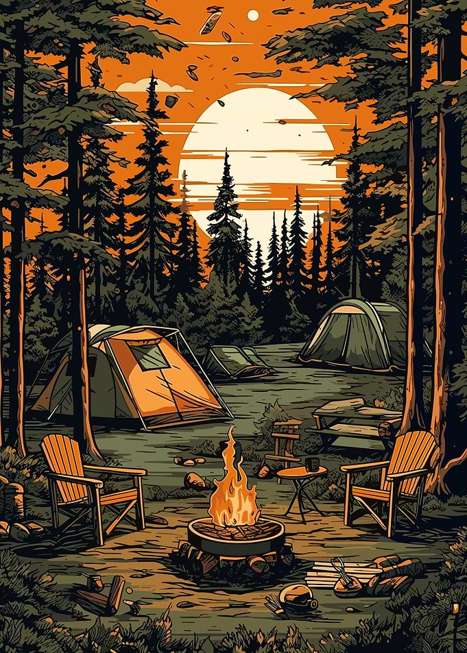Beautiful Camping Night