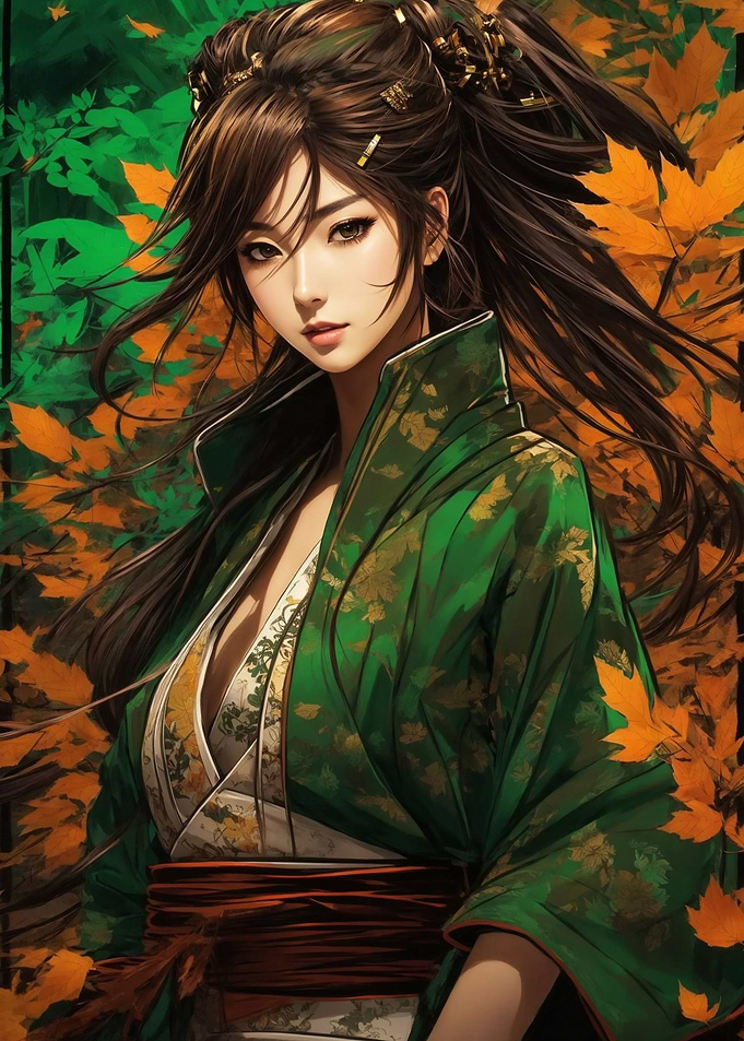 Japanese Autumn Women