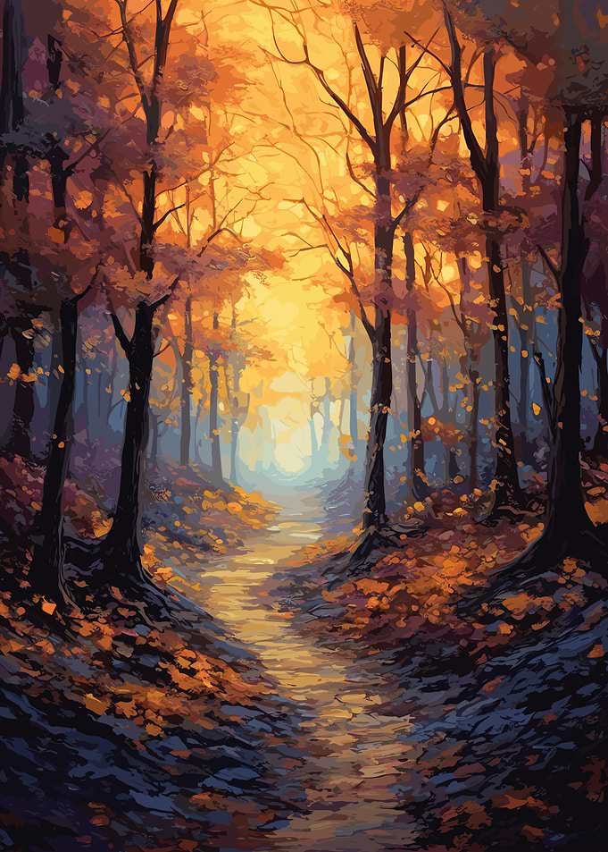 Mystical enchanted forest