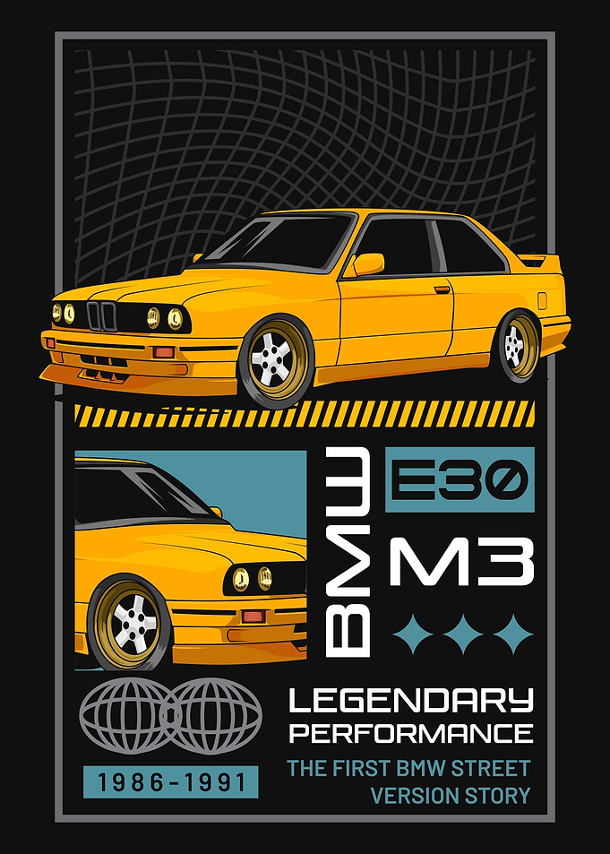 Vintage M3 E30 Car