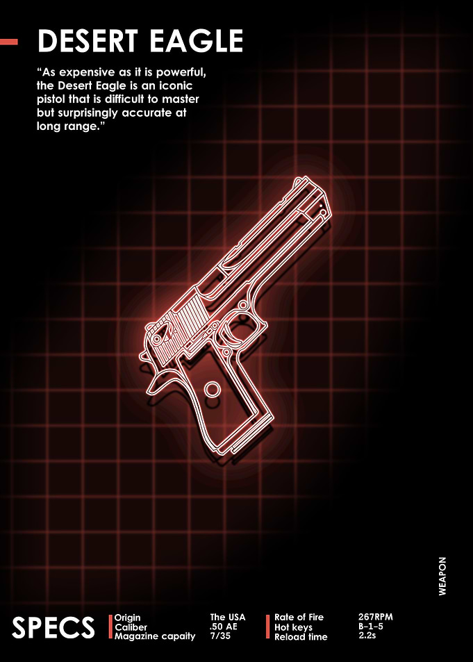 Desert Eagle Neon Weapon