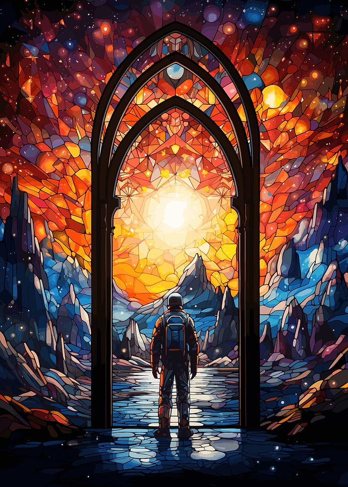 Stained Glass Galaxy