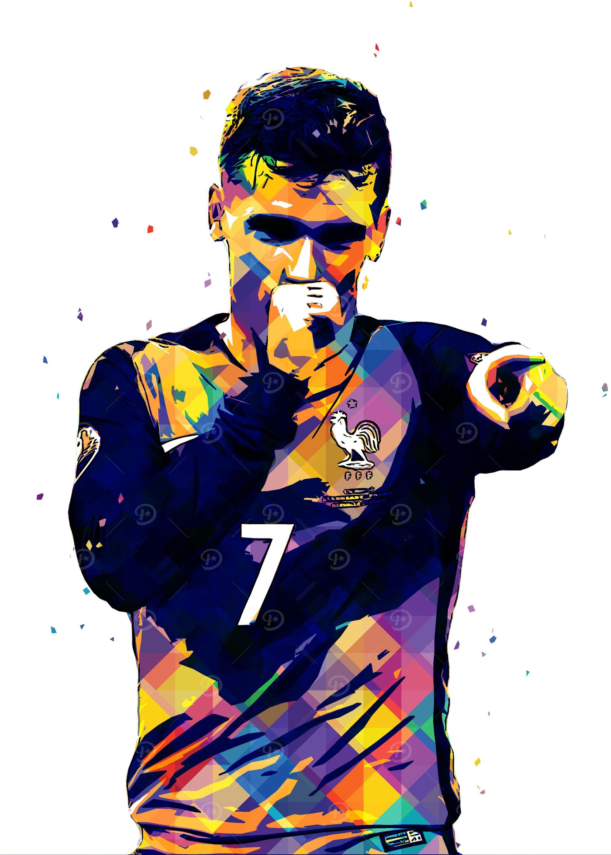 Antoine Griezmann Pop Art