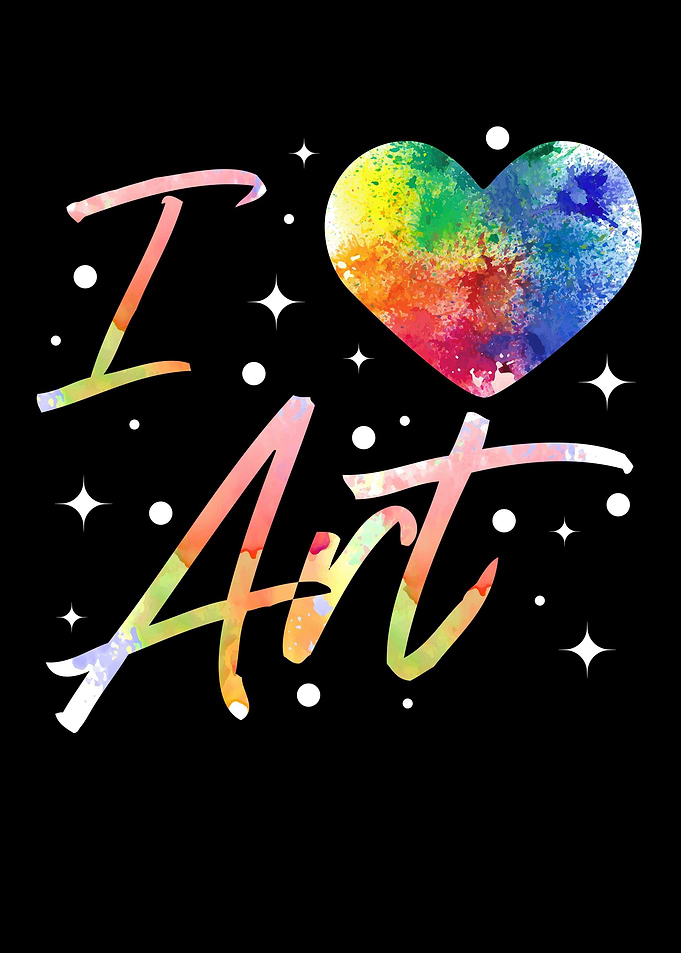 I Love Art Drawing Artwork