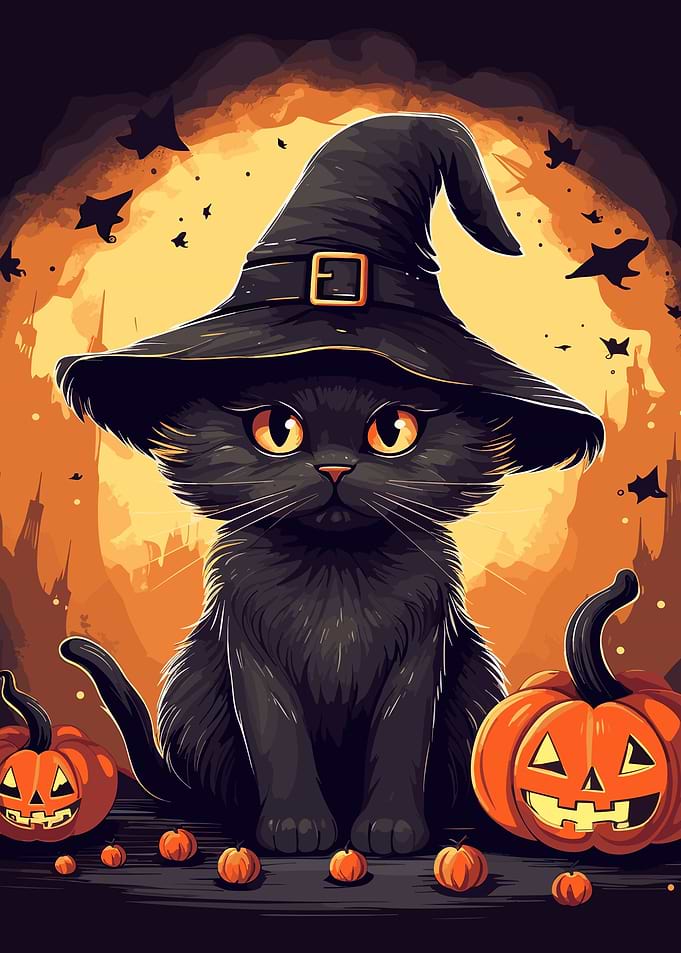 Kawaii Halloween Cat