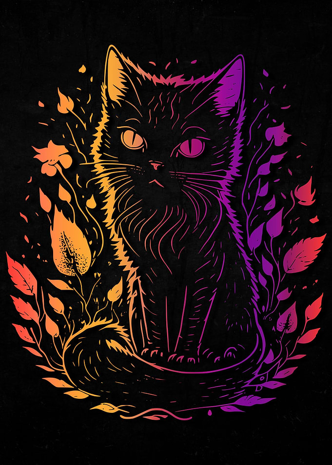 Flowers Cats