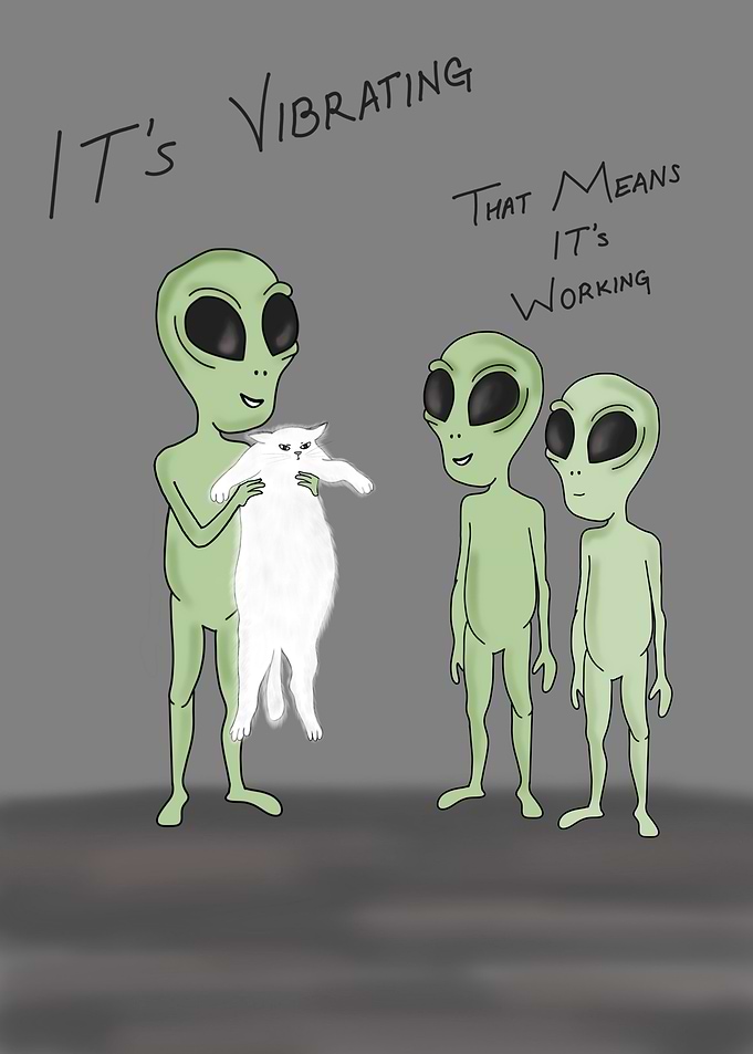 Alien X Cat poster