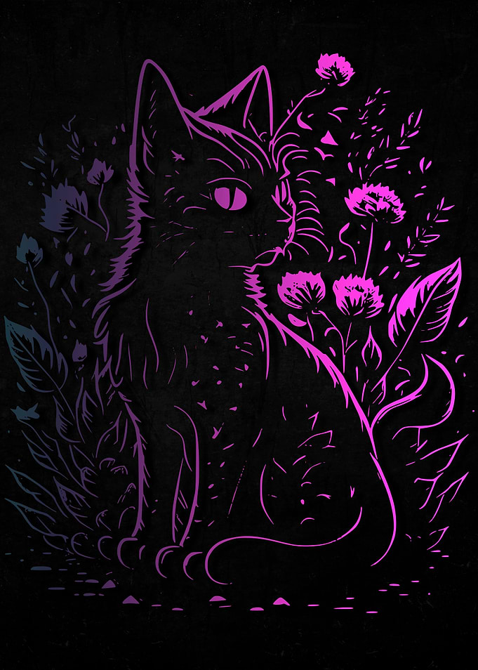 Flowers Cats