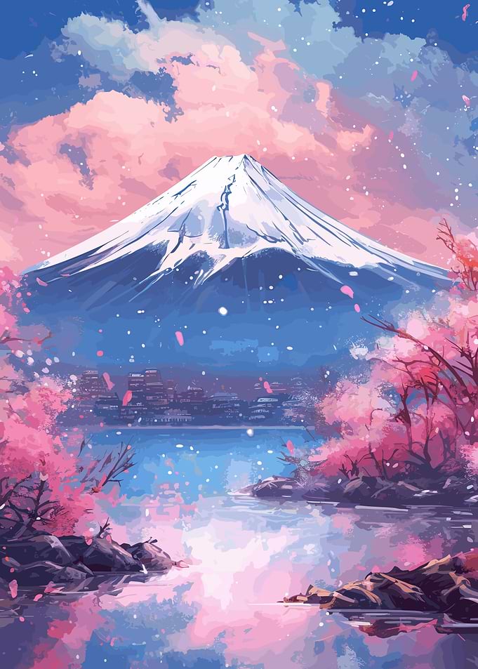 Japan Fuji Sakura River
