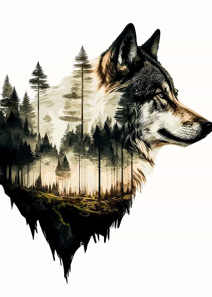 Wolf Watercolor