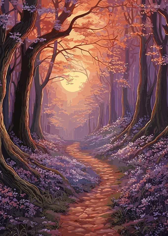 Mystical enchanted forest