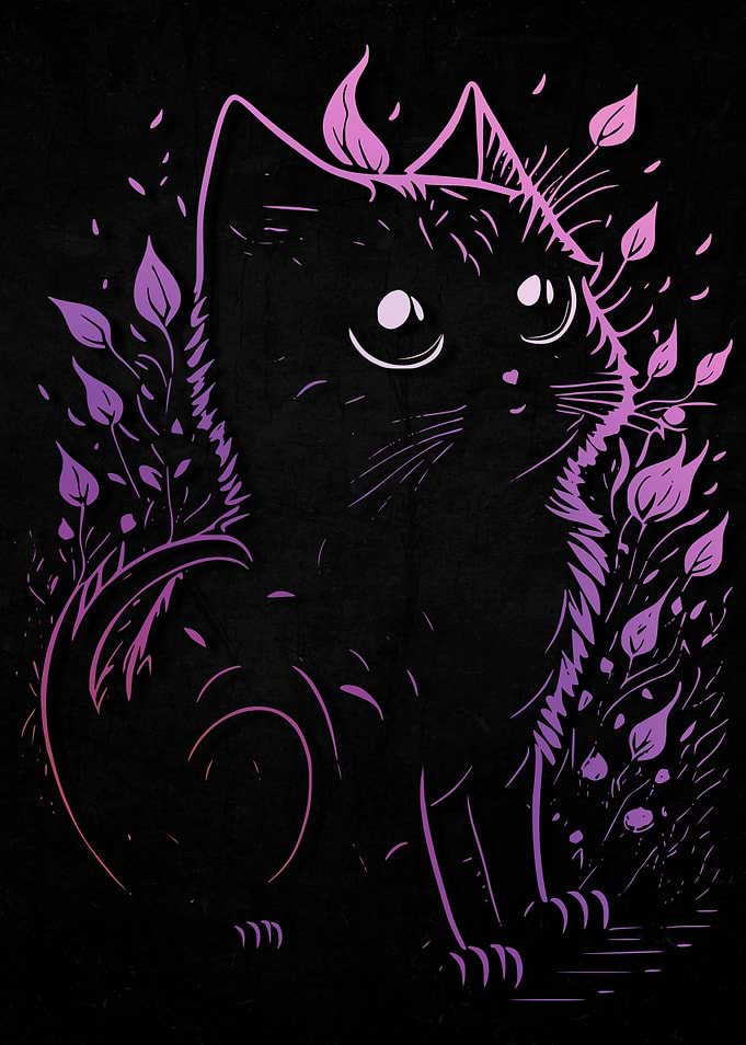 Flowers Cats