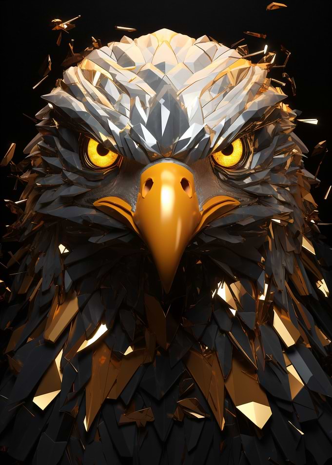 The Geometric Gold Eagle