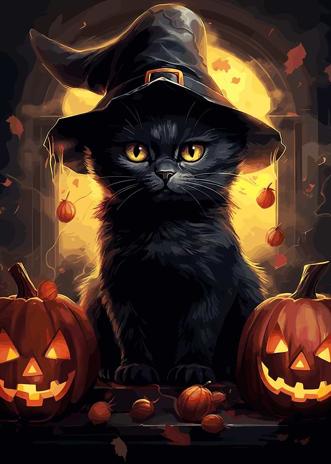 Kawaii Halloween Cat