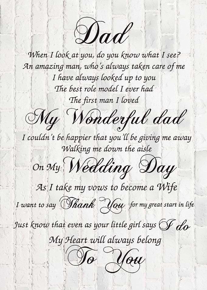Dad on Wedding Day