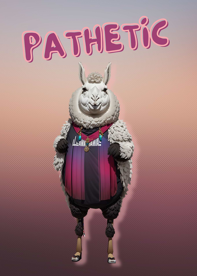 Judgmental Llama Pathetic