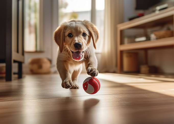 Labrador Puppy play