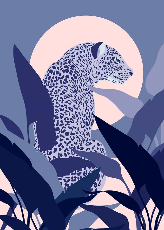 Wild cat in the jungle