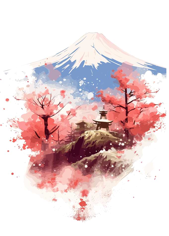 Japan Mount Fuji Village
