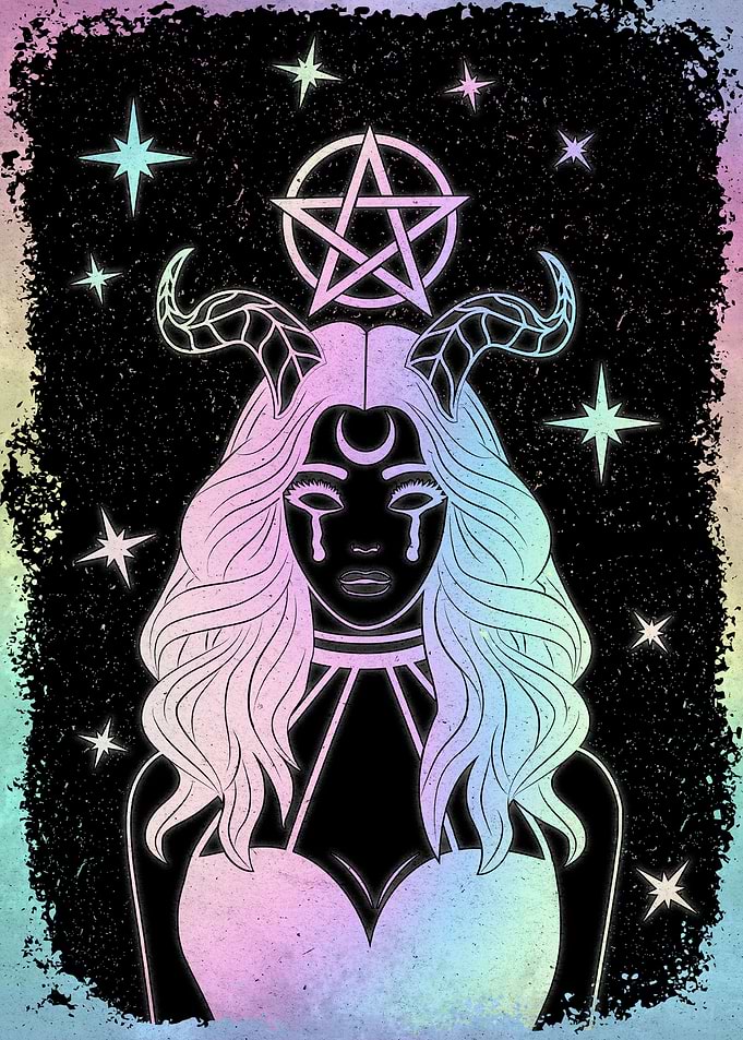 Pastel Goth Witch