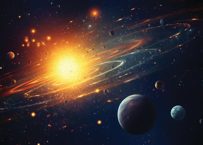Astronomy universe outdoor