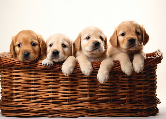 Basket Labrador Puppy