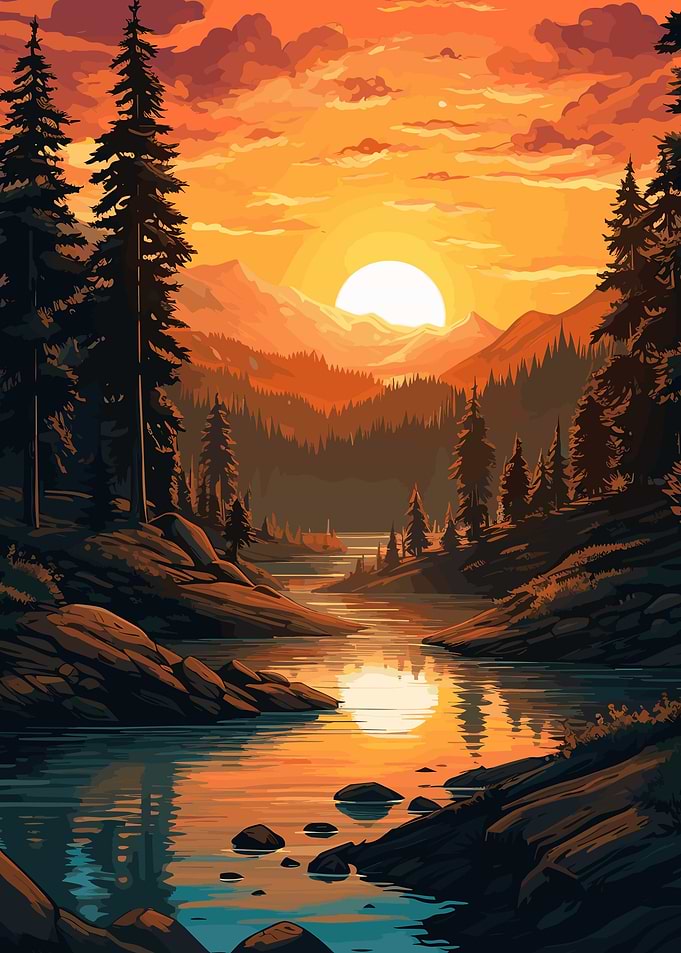 beach sunset landscape