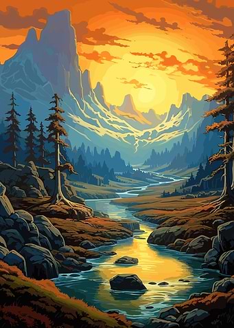 beach sunset landscape