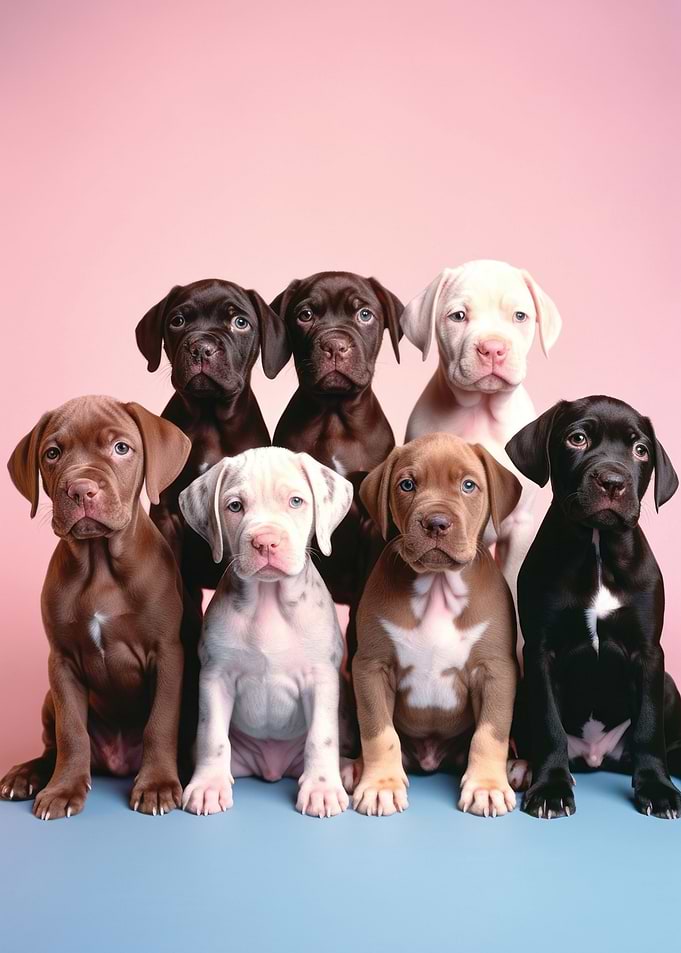 Family photo labrador