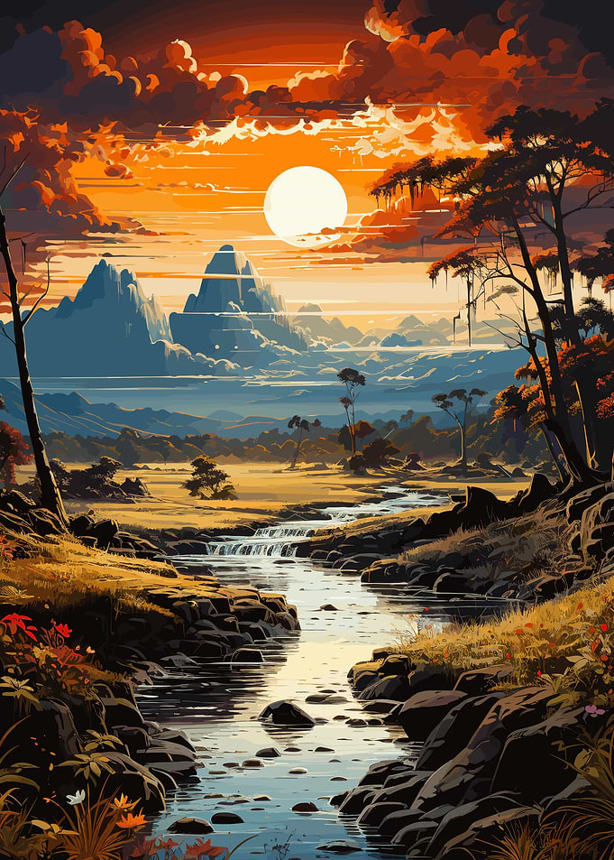 beach sunset landscape