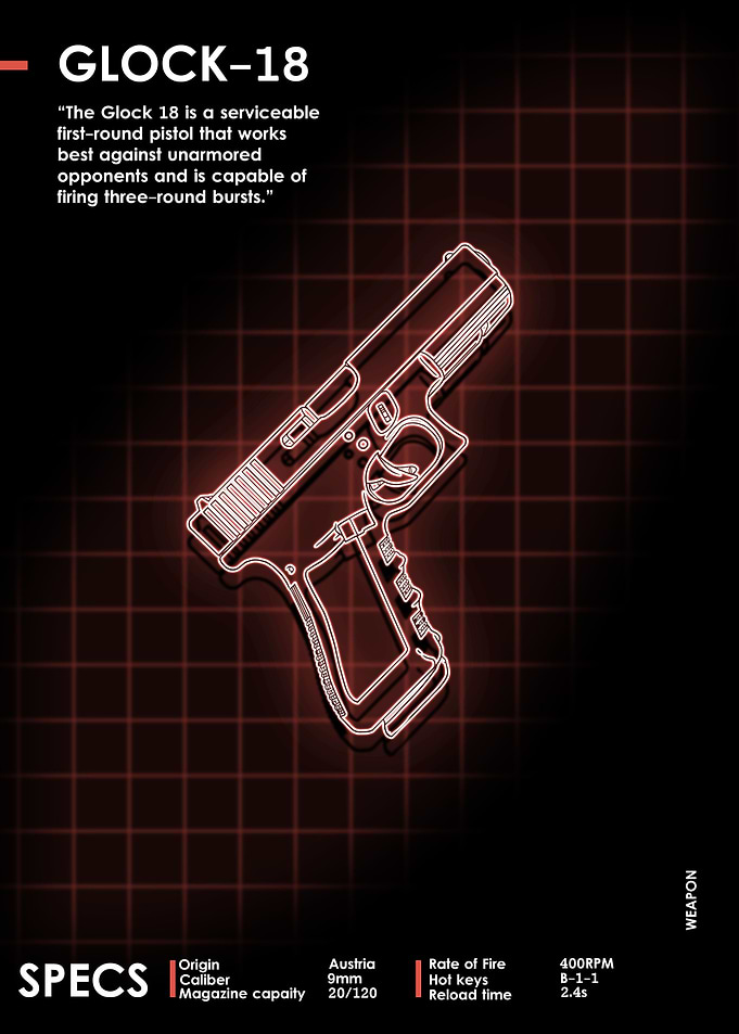 Glock-18 Neon Weapon Art