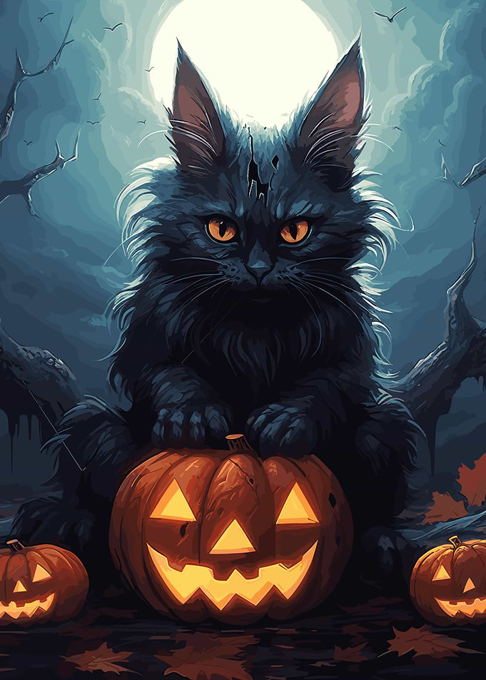 Kawaii Halloween Cat
