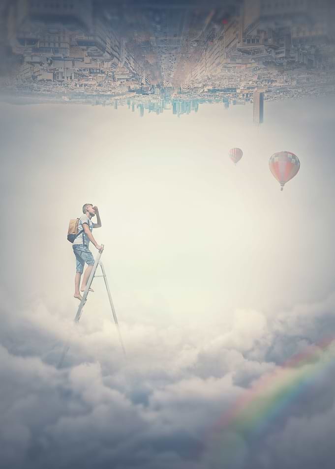 ladder to the world above