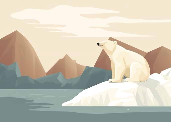 Polar bear wildlife