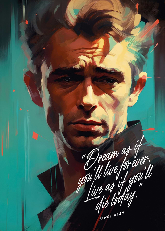 James Dean Art Quote