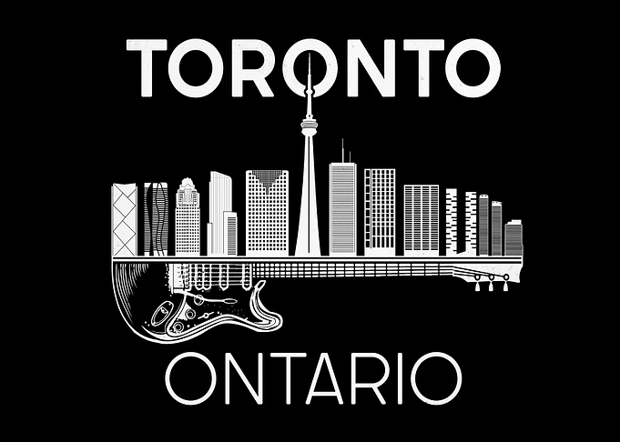 Toronto Canada Guitar Gift