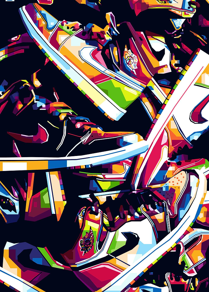 Sneakers Pop art