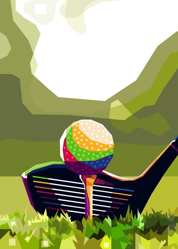 Golf Pop art