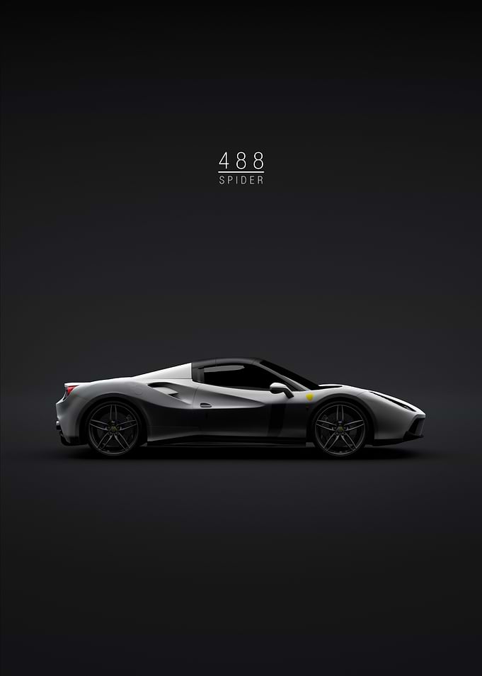 Ferrari 488 Spider Grey