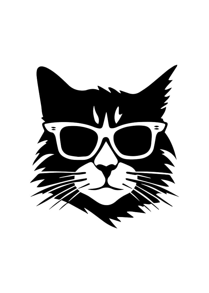 Cat Stencil Design