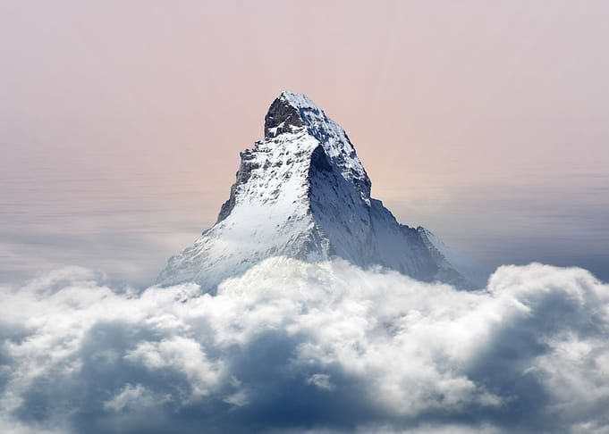 Mountain snow peak