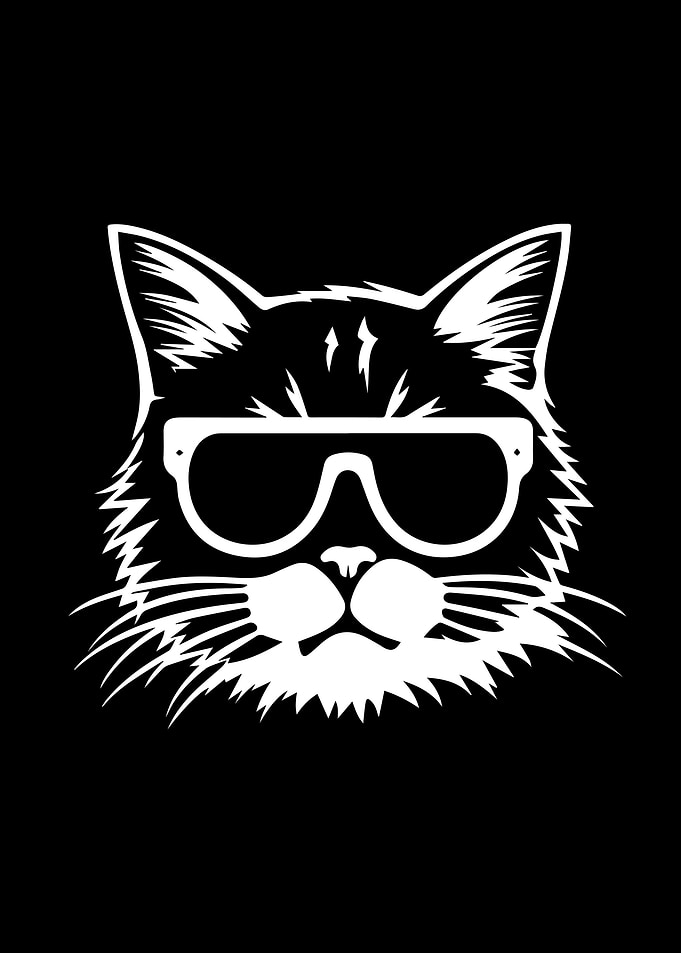 Cat Stencil Design