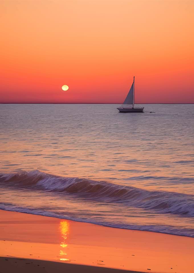 Ethereal Sunset Serenity