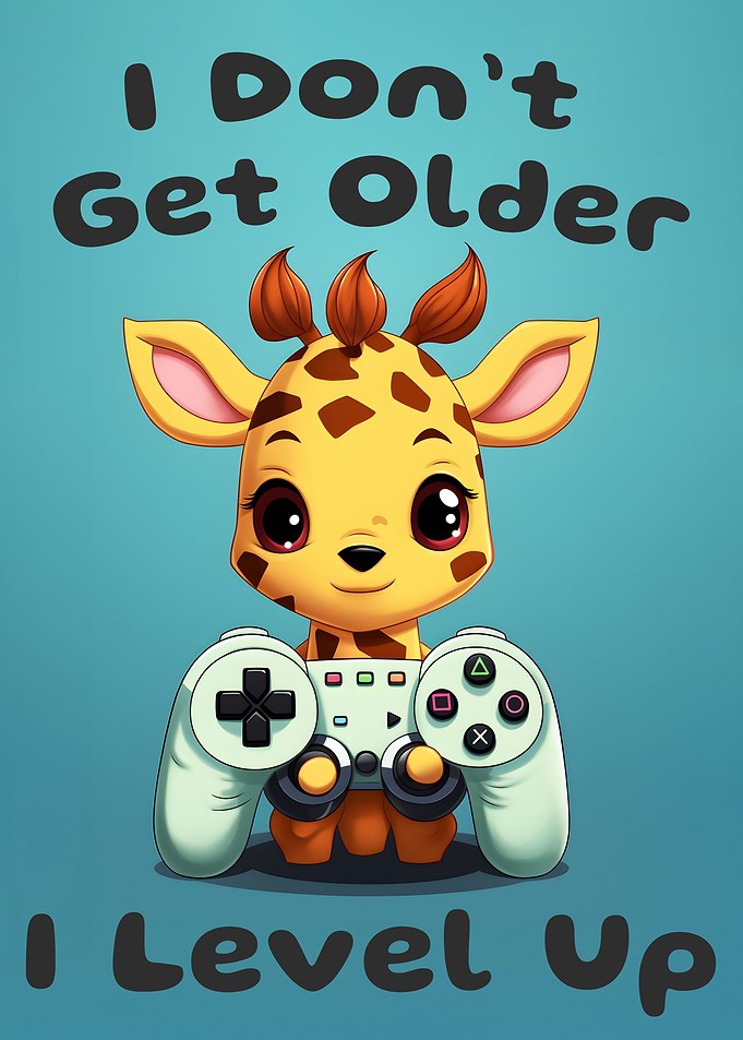 Cute Giraffe Gamer