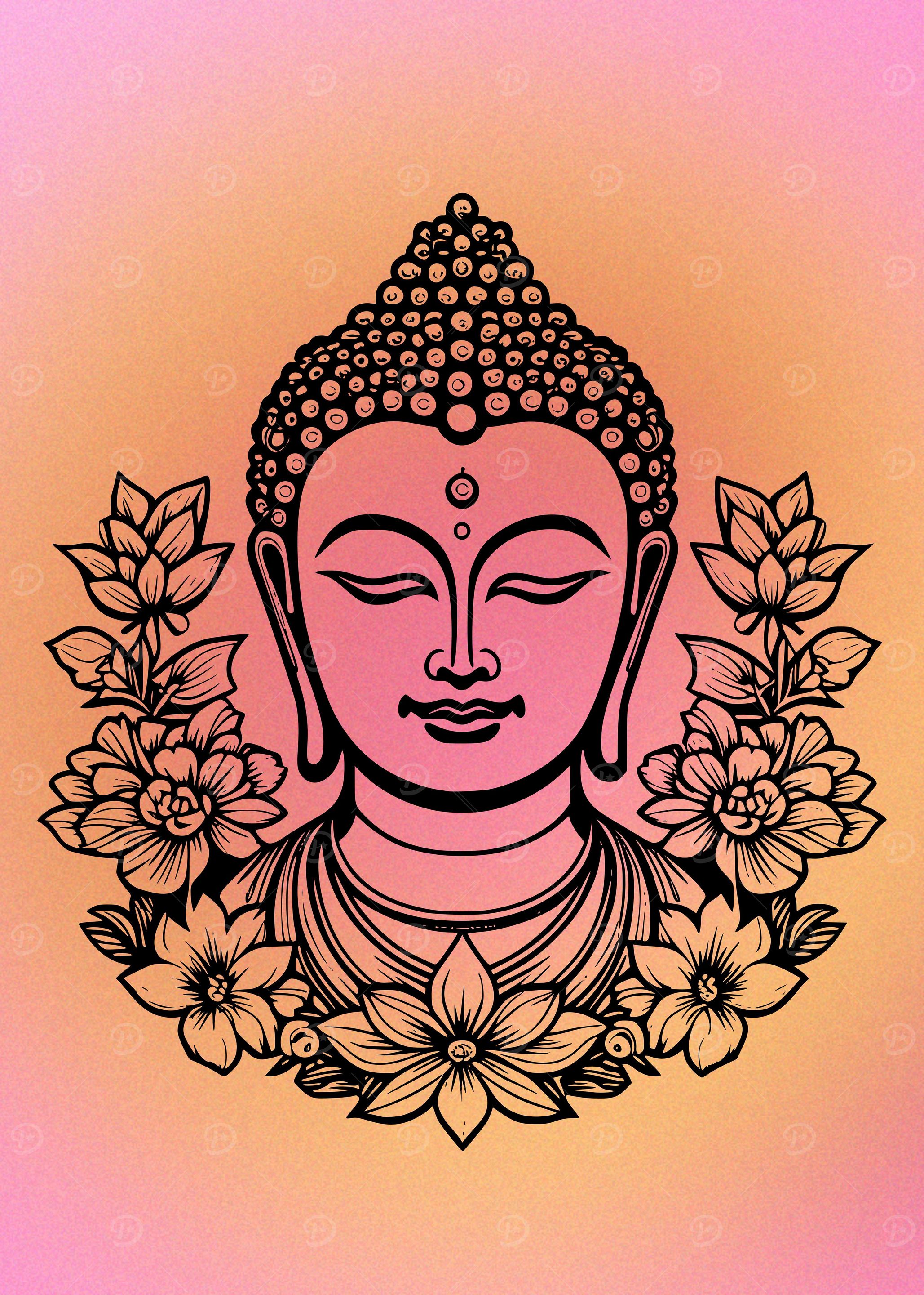 Floral Buddha