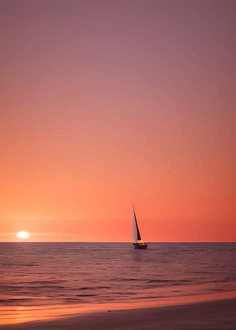 Ethereal Sunset Serenity