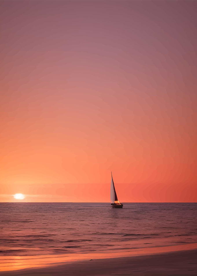 Ethereal Sunset Serenity