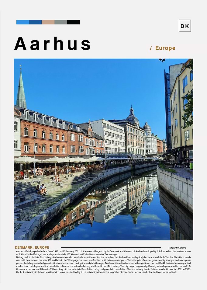 Aarhus Landscape Poster