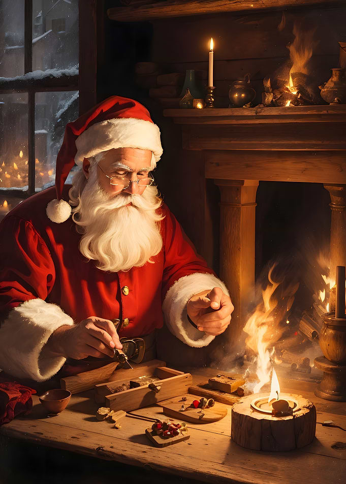 Vintage Santa Toys