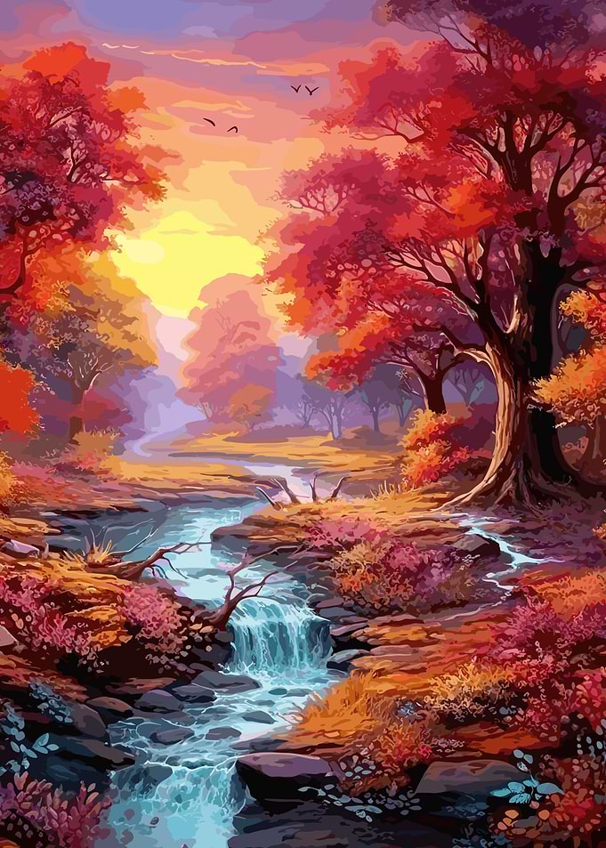Mystical enchanted forest